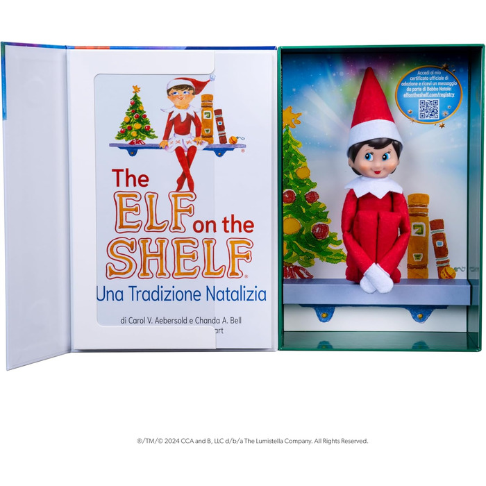 Ельф на полиці. Італійська дівчинка - чарівна різдвяна традиція зі скаутським ельфом та книгою.