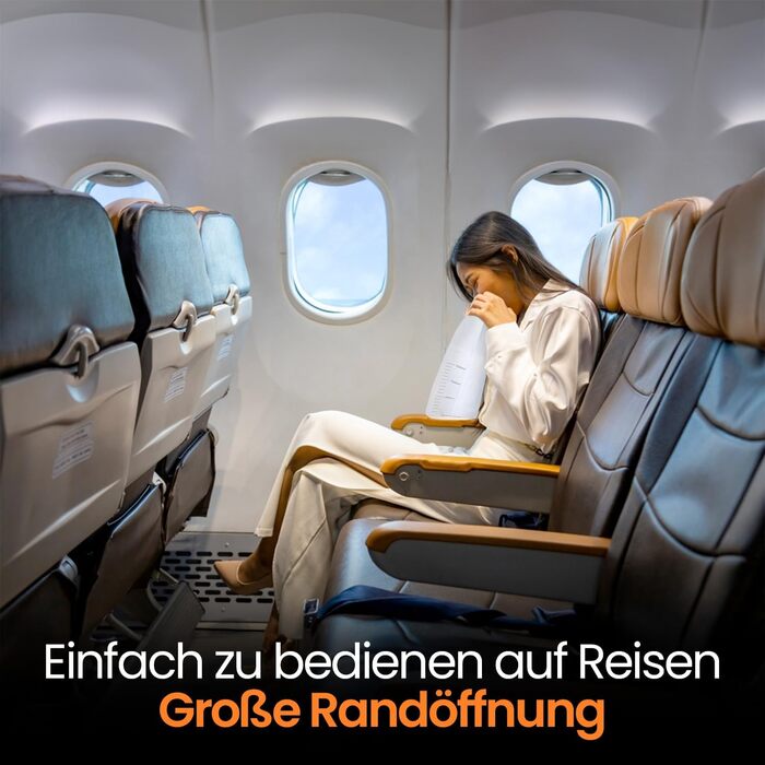 Білих блювотних пакетів об&39ємом 1500 мл з мундштуком, що герметично захищають від ранкової нудоти, відрижки, для вагітних - пакети для стискання, пакети для слини, 50