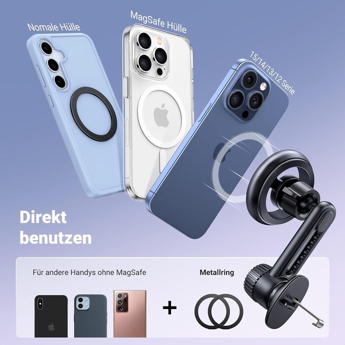 Автомобільний тримач проти падіння, магнітне закриття тримач мобільного телефону автомобільний магнітний автомобільний тримач мобі