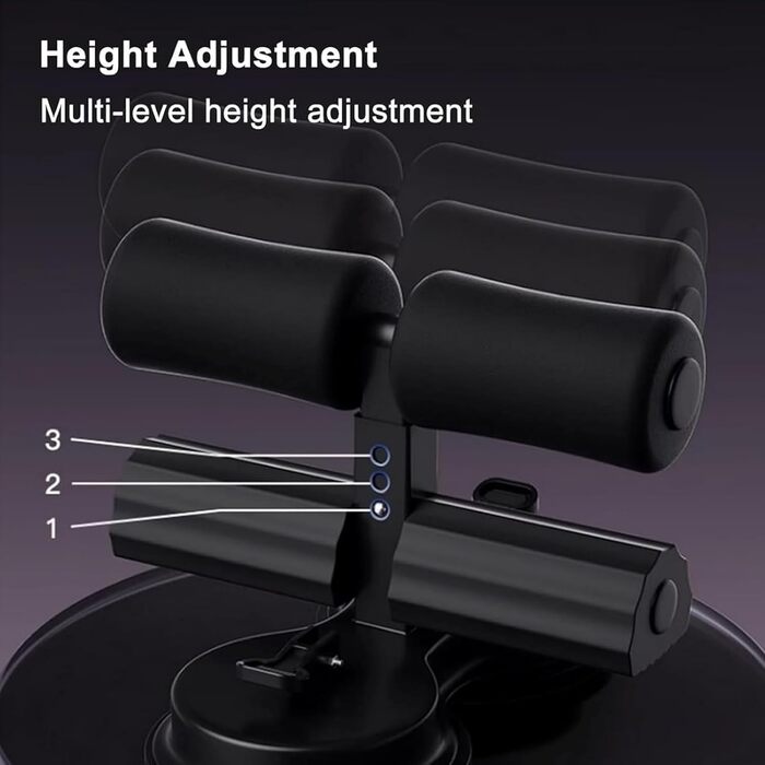 Засіб для тренування м&39язів живота, Багатофункціональний тренажер для м&39язів живота з подвійними присосками та стрічкою опору для тренування м&39язів тулуба та живота, чорний, 26,5*19,5*23,5 см