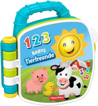 Музичний збірник пісень Fisher-Price Animal Friends Дитячі іграшки від 6 місяців, 1 року для дівчаток і хлопчиків Дитячі іграшки М