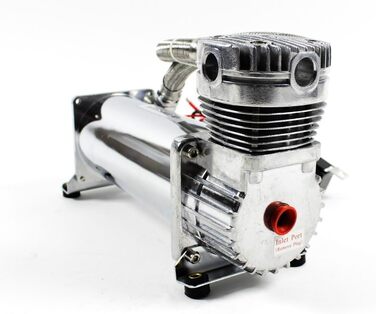 Компресор Airride 380/381 Пневматична підвіска 12V 1/4 NPT 200PSI CHROME 1099134