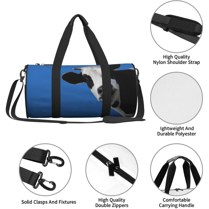 Спортивна сумка, дорожня сумка, сумка для подорожей, з принтом Веселка, сумка на нічліг, чорна, універсальний розмір