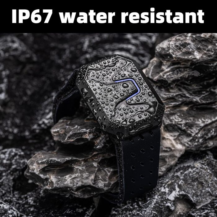 Браслет ROCKBROS з пульсометром, Bluetooth ANT, фітнес-трекер із світлодіодним індикатором зон серцевого ритму, водонепроникний оптичний датчик пульсу IP67, акумулятор 15 годин, магнітна зарядка