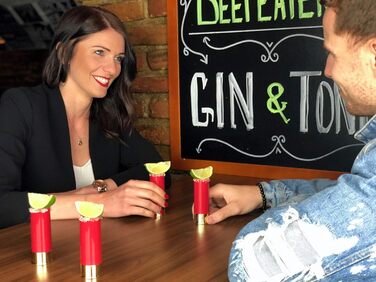 Набір з 12 гільз Чарки Набір з 4 шт. , Патронна гільза Чарки, Алкогольний наливник, Чудова ідея подарунка Набір склянок для пиття