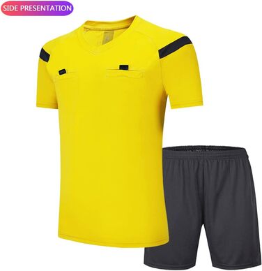 Чоловіча суддівська майка SHINESTONE, для футболу, з короткими рукавами Жовта M
