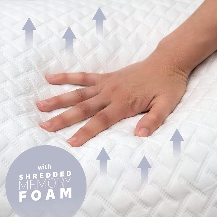 Ортопедична подушка преміум-класу 50x70 см, подушка з лускатками піни з ефектом пам&39яті, ергономічна підтримка шиї, подушка для сну на боці, подушка для сну на спині, подушка для підтримки плечей, чохол, який можна прати