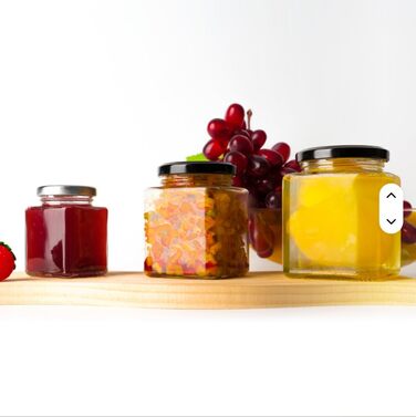 Банки для зберігання з кришками об&39ємом 280 мл, квадратні банки, банки для консервування, банки для варення, банки для меду, скляні контейнери, 24