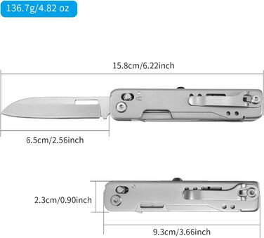 Багатофункціональний складаний ніж 13 в 1 з нержавіючої сталі з ножицями, пилкою, викруткою, консервним ножем для відпочинку на пр
