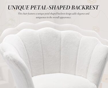Крісло для вітальні з плюшевої тканини, крісло для туалетного столика із золотою основою, м&39яка оббивка з квітковим візерунком, крісло-гойдалка, крісло-реклайнер для вітальні/спальні, білий колір