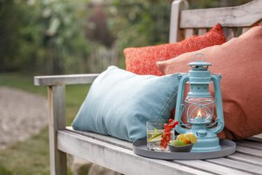 Ліхтар Feuerhand Storm Baby Special 276 - Виготовлено в Німеччині з 1893 року - Гасова лампа виготовлена зі сталі з порошковим покриттям та ударостійкого скла - Світло-зелений