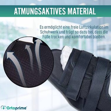 Післяопераційне взуття OrtoPrime з регульованим каблуком - Ортопедичне взуття для операцій на стопі - Післяопераційне взуття BOUDED (РОЗМІР L (42-44)) TALLA L (42-44)