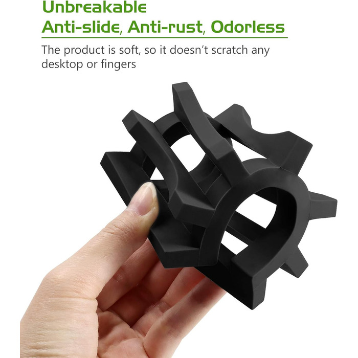 Довговічна силіконова мильниця Topsky 2 шт. з самозливним дизайном для кухні, душової, ванної кімнати (чорна) - зберігайте мило св