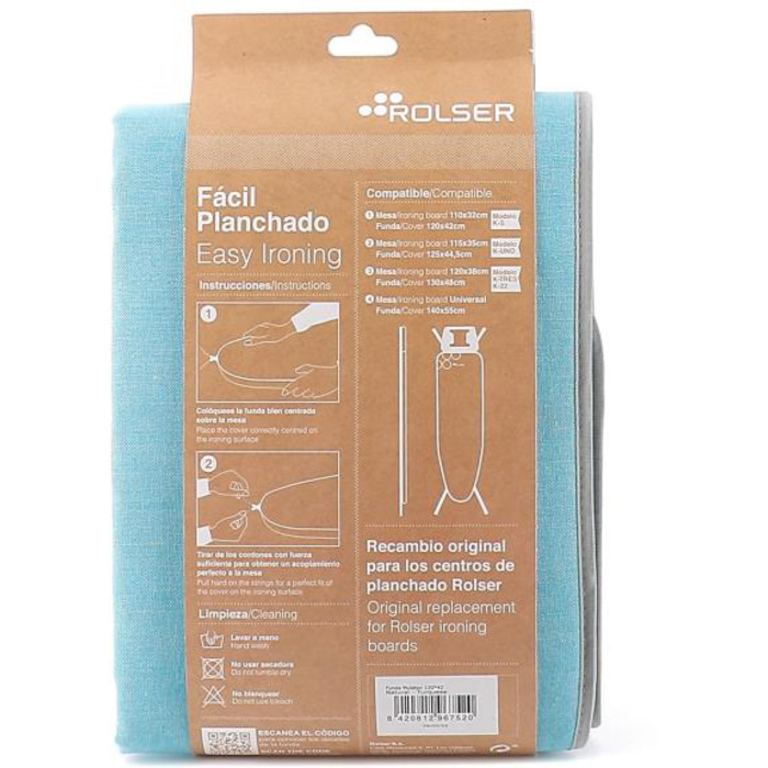 Чохол для прасувальної дошки Rolser Muleton Turquesa 130 x 48 см (FUR003-2088)