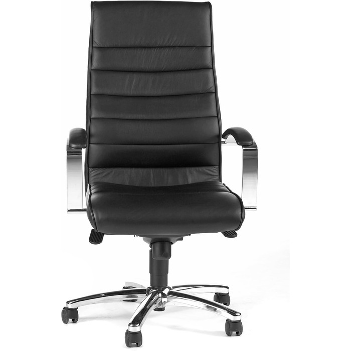 Офісне крісло Topstar Designer, розкішне крісло керівника TD Luxe 10, шкіряне, чорного кольору, 0, чорного кольору