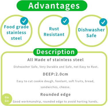 Набір формочок для печива Імбирний чоловічок 6 шт UKoosien