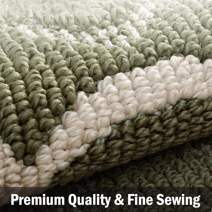 Килимок для прихожих у приміщенні, міцний низькопрофільний килимок, для використання спереду та ззаду, нековзний килимок для входу, можна прати, зелений (50x80 см) 50 x 80 см (прямокутний) зелений