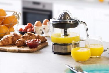 Електрична соковижималка для цитрусових та апельсинів Bestron, в комплекті 2 конуси для пресування та ароматична кришка, двигун з