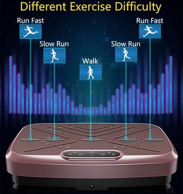 Вібротренажер JDSHFEN, вібротренажер, магнітотерапія, вібромасажер, віброплатформа зі скакалкою для схуднення, підтяжка тіла Brown