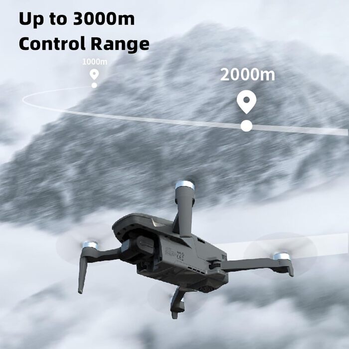 Дистанційне керування, складаний квадрокоптер RC для дорослих (3 батареї), 240g GPS Drone Professional 4K HD Camera FPV Drone, 3-A