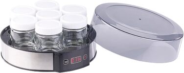 Йогуртниця Rosenstein & Shne йогуртниця з таймером, 7 порційних баночок по 190 мл, 20 Вт (йогуртниця, йогуртниця для дому, машина)