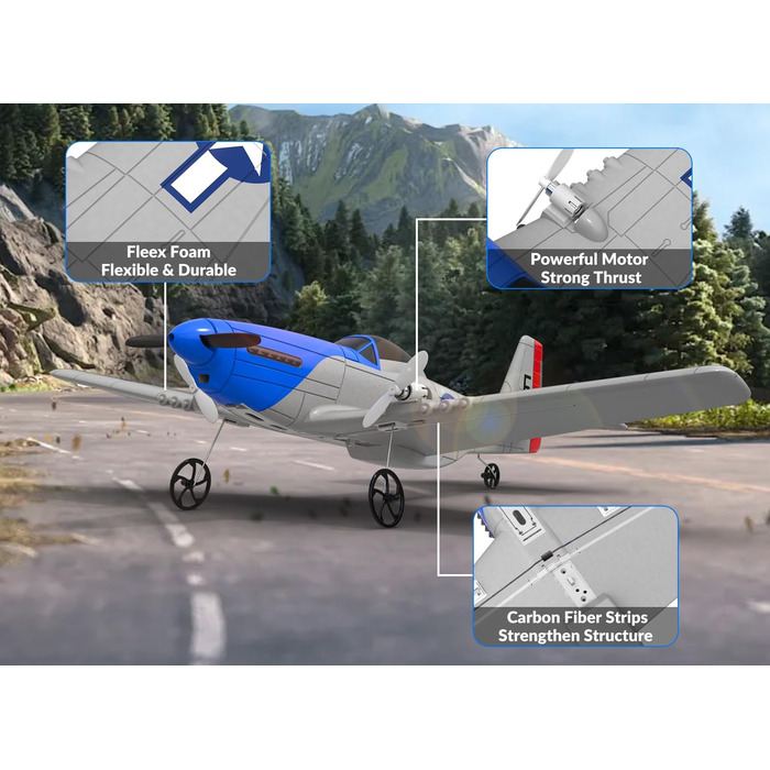 Гіростабілізатор літака з дистанційним керуванням 2,4 ГГц, 2-канальний літак на дистанційному керування RTF іграшка-планер, 2-кана