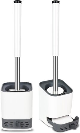 Щітка для унітазу Glowbal - силіконова щітка для унітазу, набір з 2 щіток для гостьового туалету у ванній кімнаті, настінна та сто