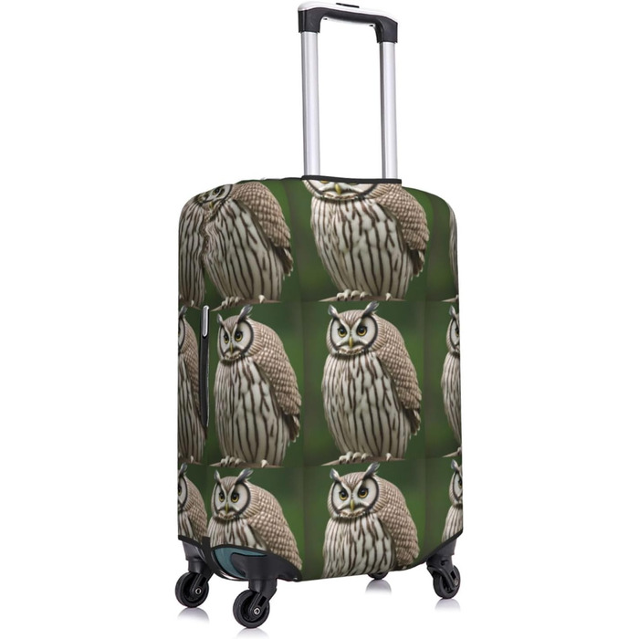 Чохол для валізи Fat Owl, міцний захист, підходить для багажу розміром 45,7 - 81,3 см, Чорний, Великий