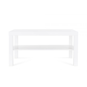 Журнальний столик IKEA Lack, меблі для вітальні, диванний столик з полицею, 90x55x45 см, білий