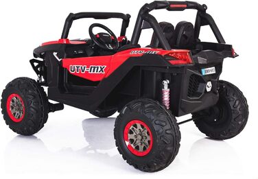 Дитячий електромобіль 12В 2-місний, NEW RSX електричний баггі для дітей, червоний, з пультом дистанційного керування 2,4 ГГц, 36 м