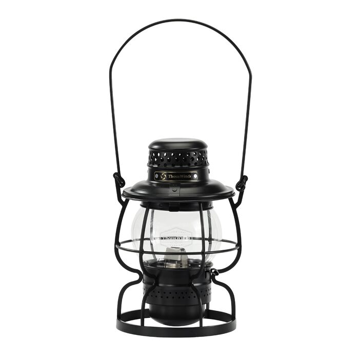 Ліхтар Thousand Winds Petroleum Storm, кемпінговий ліхтар, гасовий ліхтар Залізниця з ручкою для перенесення, вітрозахисний для використання на свіжому повітрі, кемпінгу, походів, патіо, пікніка - чорний