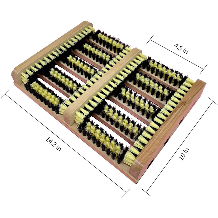 Вулична пральна машина для взуття, щітка для чищення, полірольна машина, щітка, дерево, 0,5 жінок/14,5 широких чоловіків