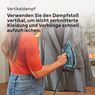 Парова праска Braun Household TexStyle 5 SI5256 BL з підошвою FreeGlide 3D, точним наконечником, вертикальна подача пари, система