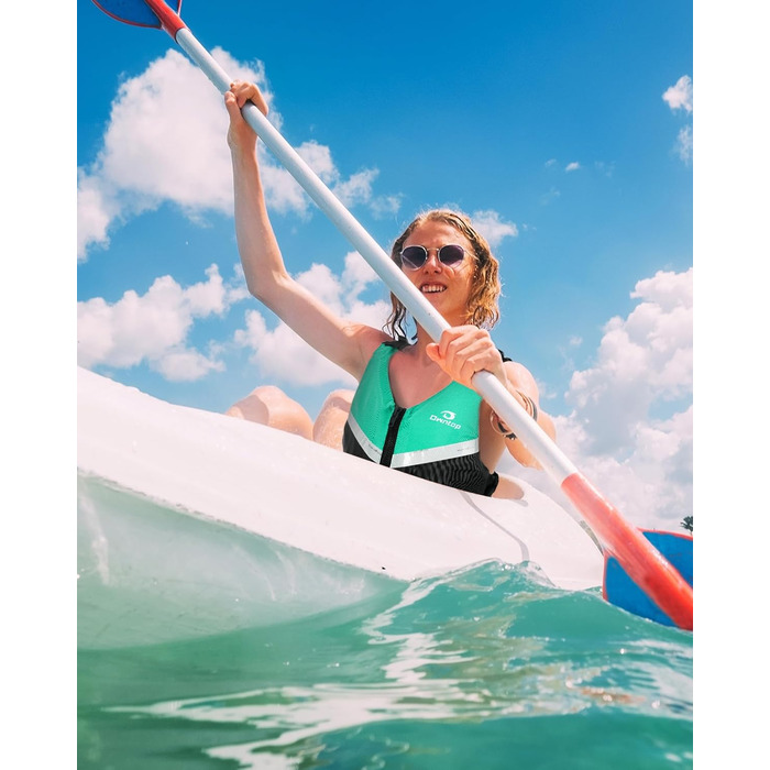 Плавальний жилет Owntop для підлітків та дітей, легкий унісекс-плавець, регульований плавучий жилет зі зручним ремінцем у промежині для каякінгу, риболовлі, тренувань з плавання та всіх водних видів спорту. Синій, дитячий, розмір XXS (30-40 кг, 70-80 см)