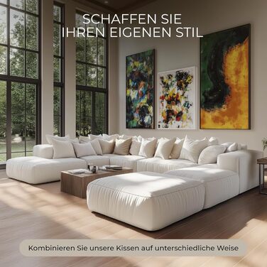 Комплект із 2 подушок (50x80 см) - Гіпоалергенні, декоративні подушки, що можна прати, подушки для дивана, подушки для сну - Подушки для ліжка та дивана - Оптимальний комфорт сну для дому 50 см x 80 см, комплект із 2 предметів