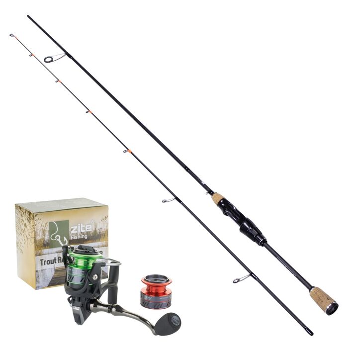 Вудилище Zite Fishing Solid Strike UL 200 см Суцільний кінчик з повним карбоновим кінчиком Вага закиду 0,5-3 г Ультралегке вудилище для лову форелі на м&39які приманки витончені оснастки, параболічний хід, друге вудилище котушка