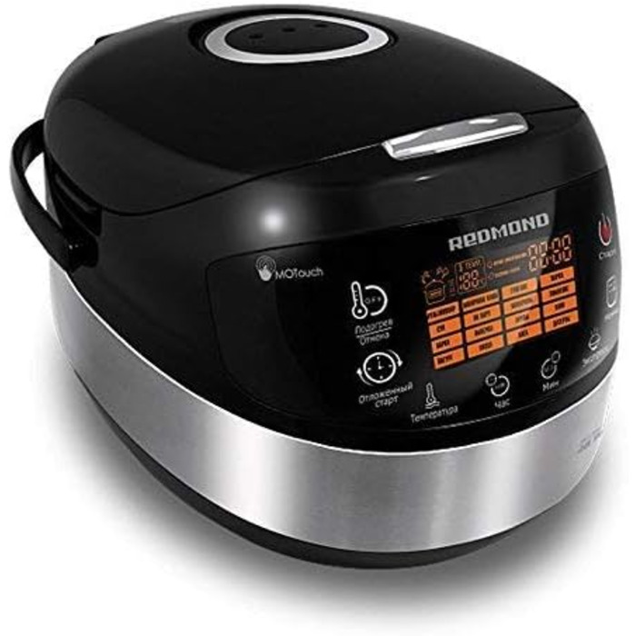 Мультиварка REDMOND RMC-M90RU чорний / сріблястий (російська) 5 літрів