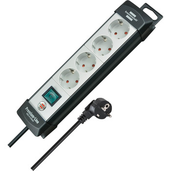 Х розетковий подовжувач (багаторозеткова розетка з вимикачем і кабелем довжиною 5 м - розташування розеток під кутом 45, зроблено