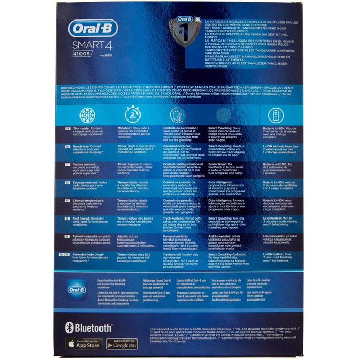 Електрична зубна щітка Oral-B Power Smart 4 4100S біла, 450 г