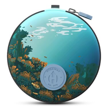 Дорожній футляр HYDAWAY для зберігання та захисту складних пляшок для води та стаканчиків для аеропортів, TSA, відпусток, сімейних, ділових, пригодницьких поїздок. Пляшки та стаканчики продаються окремо. Біскейн