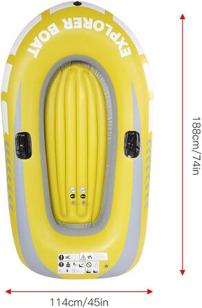 Надувний човен Tbest Schlaucot для 2 осіб, каяк, каное, плот, весловий човен, складний екскурсійний човен, ПВХ матеріал для 2 осіб