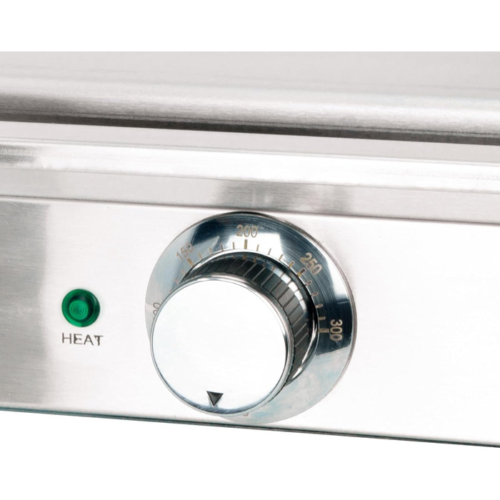 Електрична сковорода Jocca для професійної кухні Теппаньякі Настільний гриль Підходить для внутрішнього використання Нержавіюча сталь Управління термостатом 41,1 * 29,7 * 18,5 см