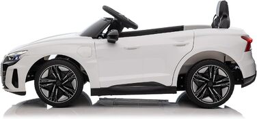 Дитячий автомобіль - Електромобіль Audi RS E-Tron - ліцензійний - акумулятор 12V7AH та 4 двигуни - 2,4Ghz MP3 шкіра Єва (Біла) Біл