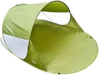 Пляжний намет, що розкладається, вітрозахисний намет на пляжі, блискавично швидкий, самовстановлюваний сонцезахисний намет, автоматичний намет із захистом від ультрафіолету, зелений