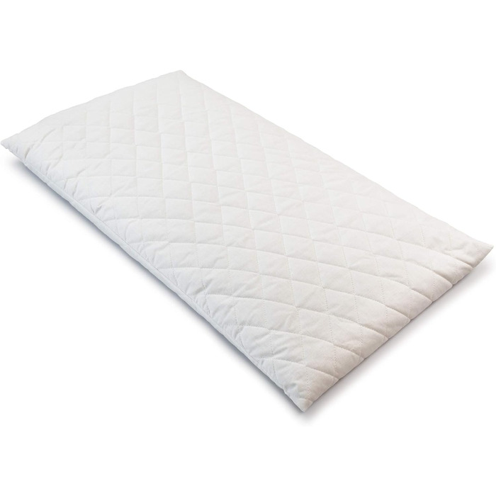 Подушка GIRAFFENLAND з органічного лушпиння спельти 40x80 см, стьобана біла, наповнена безпосередньо органічно вирощеним лушпинням спельти