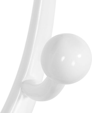 Вішалка для одягу Bekrvio, окремостояча вішалка для одягу з масиву дерева з 8 гачками, деревоподібний дизайн, ялинка зі стійкою кульковою основою, вантажопідйомність до 75 кг, для коридору, вхідної зони, спальня білого кольору 062