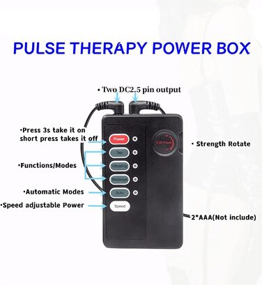 Електростимулятор JCBDTXTY для еротичних ігор, з подвійним виходом