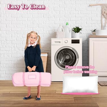 Дитячий спальний мішок, теплий дитячий спальний мішок зі знімною подушкою та ковдрою для дівчаток та хлопчиків, складна ковдра-спальний мішок для кемпінгу в приміщенні та на свіжому повітрі, 15060 см Єдиноріг