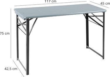 Пивний стіл Stagecaptain BBT-119 Hirschgarten, 119 см - Міцний, короткий пивний стіл (119 см завдовжки) - Лакована поверхня - Складаний - Легко зберігати та транспортувати