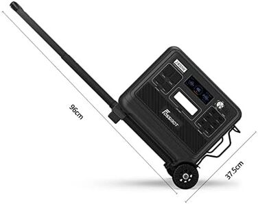 Складаний ручний візок FOSSiBOT F2400 Портативна електростанція Спеціальний візок Плоский автомобіль з колесами Складаний Легкий Т